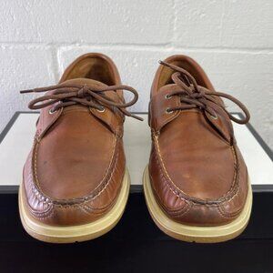Sebago Docksides 1504460S Brown Leather Boat Shoe 2 Eyelet Men's Size 11 W